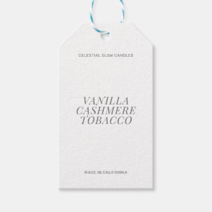 大豆モダンろうそくシンプルブランディングギフトラベル ギフトタグ