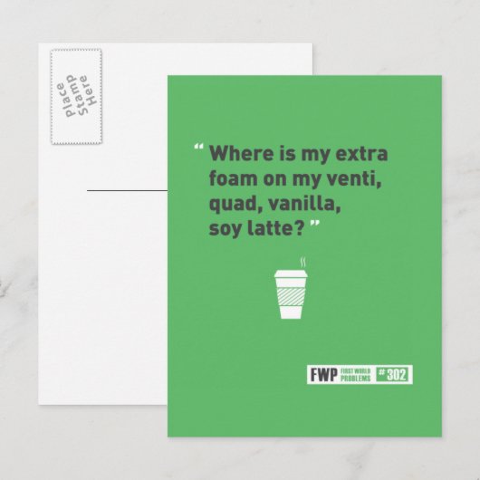 大豆ラテ ポストカード (正面/裏面)