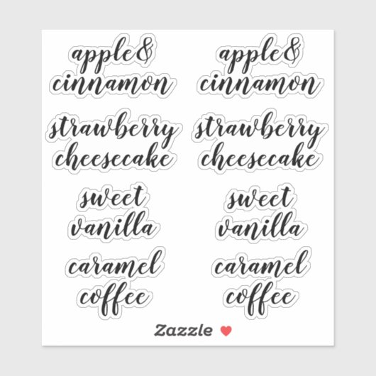 大豆澄んろうそく及び石鹸の香りラベル シール (シート)