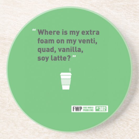 大豆Latté コースター (正面)