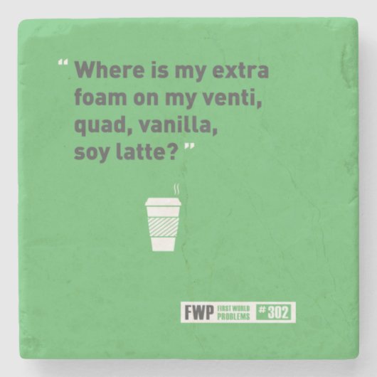 大豆Latté ストーンコースター (正面)