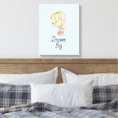 大象の気球を夢見る キャンバスプリント (インサイチュ (寝室))