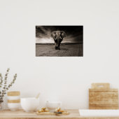 大象ポスタープリント ポスター (キッチン)