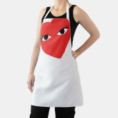 大赤いハートとアイエプロン エプロン (インサイチュ)