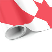 大赤と白きい格子縞のひし形 ラッピングペーパー (ロールコーナー)