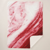 大赤と白理石 シェルパブランケット (正面)