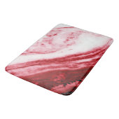 大赤と白理石 バスマット (アングル)