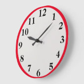 大赤の大時計 ラージ壁時計 (傾斜)