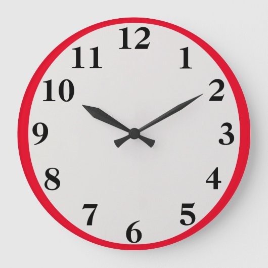 大赤の大時計 ラージ壁時計 (正面)