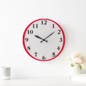 大赤の大時計 ラージ壁時計 (ホーム)