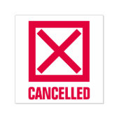 大赤十字キャンセル記号カスタム事務所 セルフインキングスタンプ (デザイン)