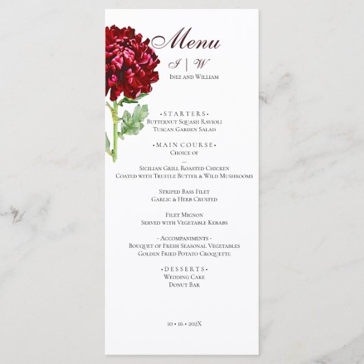 大赤菊2メニュー メニュー (正面)