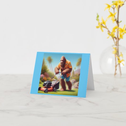 大足の草刈り カード (黄色い花)