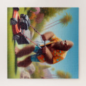 大足の草刈り ジグソーパズル (横)