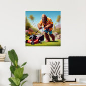 大足の草刈り ポスター (ホームオフィス)