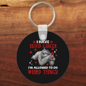 大足の血液がん認識度のアパレル私は~を許可する キーホルダー (正面)