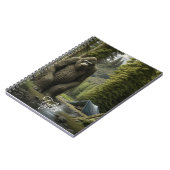 大足は森の中に座っパーソナライズされたて ノートブック (左側)