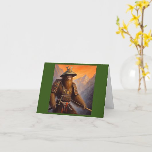 大足サムライ カード (黄色い花)