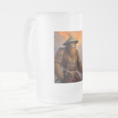 大足サムライ フロストグラスビールジョッキ (正面左)