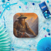 大足サムライ ペーパープレート (パーティー)