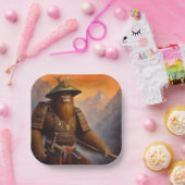 大足サムライ ペーパープレート (パーティー)