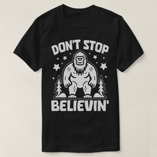 大足ストップで信じない Tシャツ (デザイン正面)