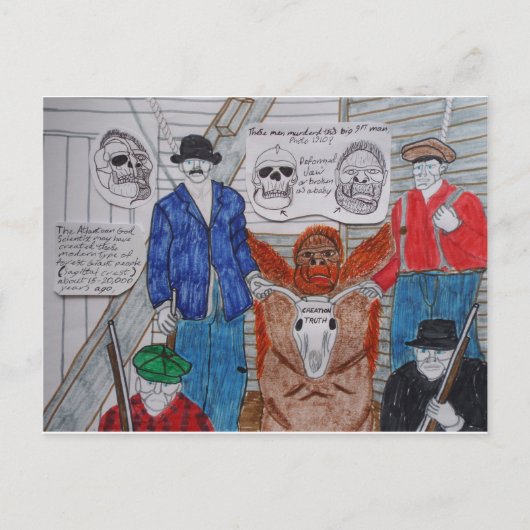 大足人間を殺した1910年、 ポストカード (正面)