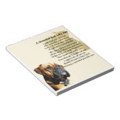 大辞歌 – Boxer Dog Design ノートパッド (アングル)