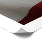 大迫力のアメリカのイーグル国旗のポスター ポスター (角)