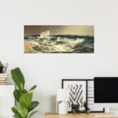 大迫力の海 – Thomas Moranファインアートポスター ポスター (ホームオフィス)