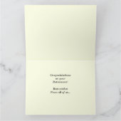 大退職おめでとうパーソナライズされた カード (内部)