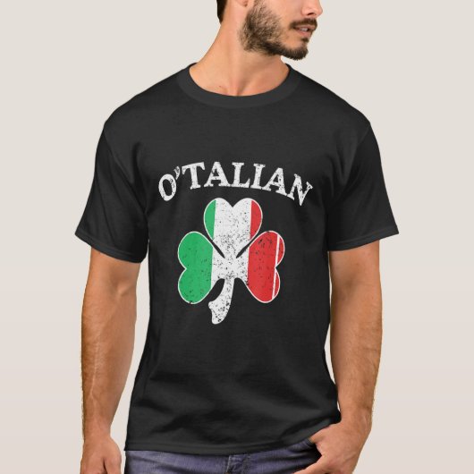 大連アイリッシュイタリアンシャムロックSt patricks dayメイ Tシャツ (正面)