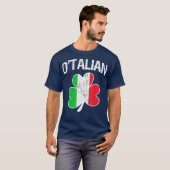 大連シャムロイタリアンック国旗イタリアプライドアイルランド Tシャツ (正面フル)