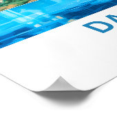 大連中国旅行プリント ポスター (角)