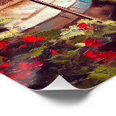 大運河に面したヴェネツィアのドリームゴンドラ ポスター (コーナー)