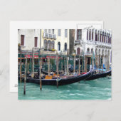 大運河のゴンドラ ポストカード (正面/裏面)