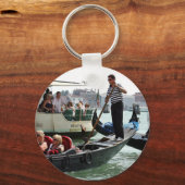 大運河のヴェネツィアのゴンドラ キーホルダー (正面)