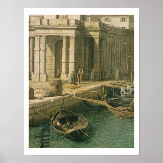 大運河の入り口：西を見て， c.1738- ポスター (正面)