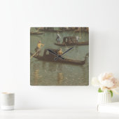 大運河の入口 スクエア壁時計 (ホーム)