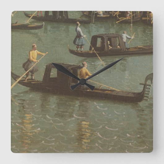 大運河の入口 スクエア壁時計 (正面)