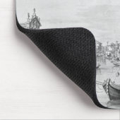 大運河の眺め、ベニス、c.1800 マウスパッド (コーナー)