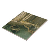 大運河への入口: 西に、c.1738-見ます タイル (側面)