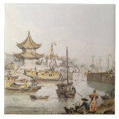 大運河、中国、(w/c) タイル (正面)