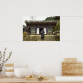大邱韓国・宮城山の僧侶 ポスター (キッチン)