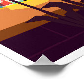 大都会と街のシーンアートポスター ポスター (角)