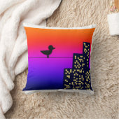 大都会の小鳥 クッション (ブランケット)