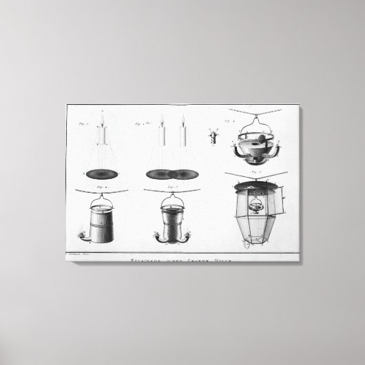 大都市の照明 キャンバスプリント (正面)