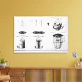 大都市の照明 キャンバスプリント (インサイチュ (リビング))