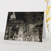 大都市ジャンボグリーティングカードの小さな教会 カード (黄色い花)