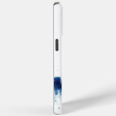 大都市建築パノラマ（青） Case-Mate iPhoneケース (裏面 / 右)